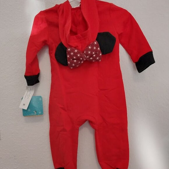 Disney: Minnie Mouse Christmas Romper - Picture 7 of 9
